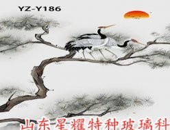 山水畫玻璃